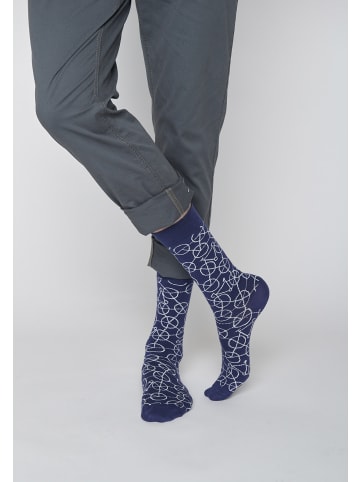 GreenBomb Socken Bike Wheels 2 in Twilight Blau