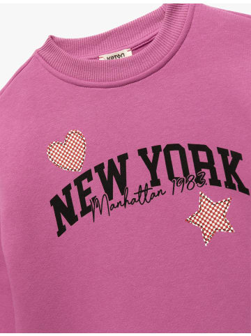 KOTON SWEATSHIRTS in Rosa