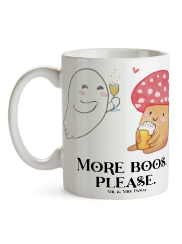 Mr. & Mrs. Panda Tasse Gespenst  Prost  mit Spruch in Weiß