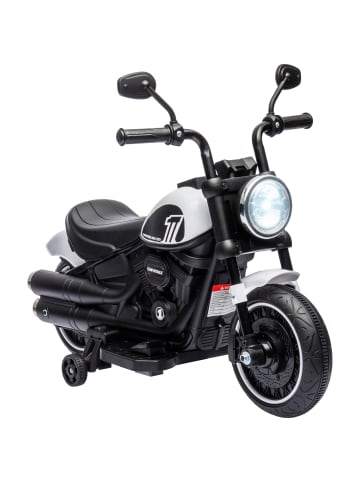HOMCOM Elektromotorrad 3 km/h 1,5-3 Jahre Weiß