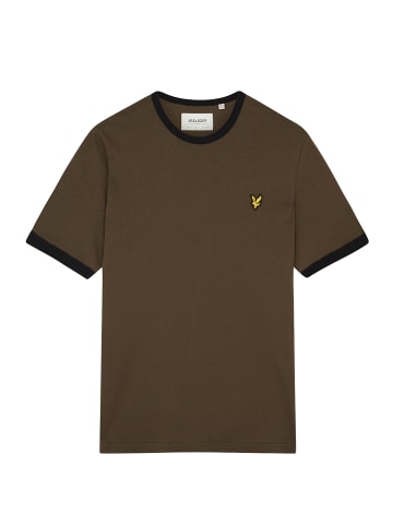 Lyle & Scott T-Shirt in Oliv/Tiefschwarz