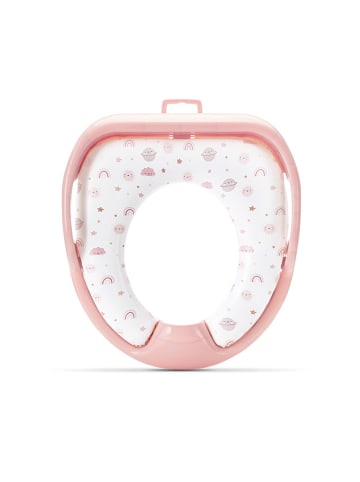 Lorelli Toilettensitz weich Handgriffe in rosa