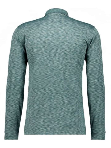 Ragman Softknit-Polo space dye in Grün