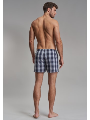 Götzburg Boxershort 4Er Pack Nürnberg in blau-mittel-Karo