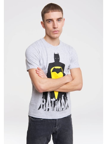 Logoshirt T-Shirt DC - Batman - Skyline in grau-meliert