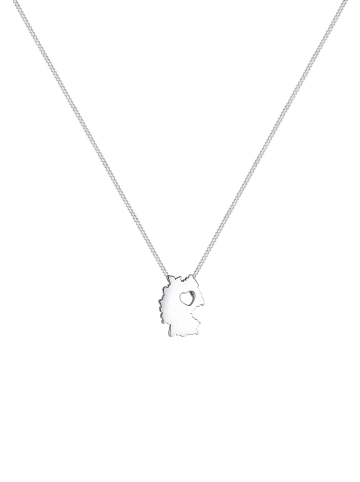 Elli Halskette 925 Sterling Silber Herz, Länder / Flaggen in Silber