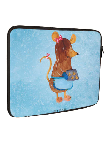 Mr. & Mrs. Panda Laptop Sleeve Maus Kekse ohne Spruch in Eisblau