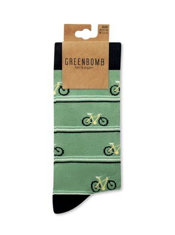 GreenBomb Socks Bike Triple Stripes in Mix
