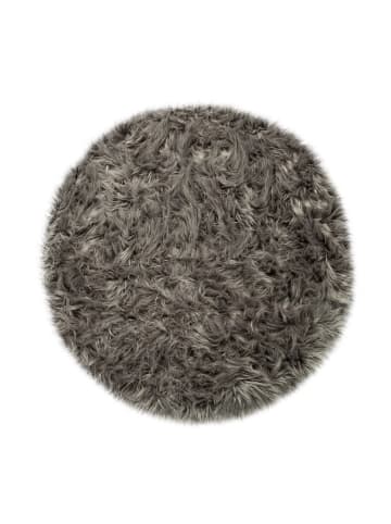 KADIMA DESIGN Hochflor Teppich Shaggy waschmaschinenwaschbar Einfarbig in Anthrazit