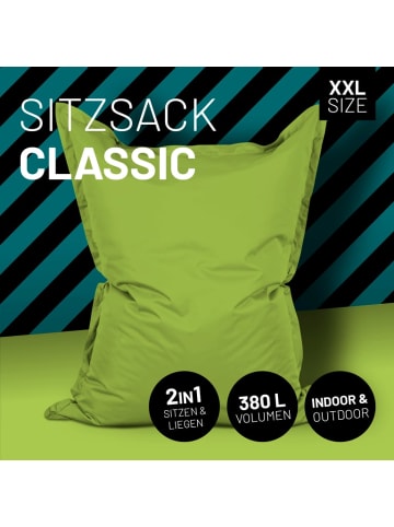 Lumaland Luxury Riesensitzsack XXL Sitzsack - 380l - Grün