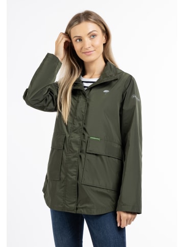 Schmuddelwedda Damen Regenjacke - Recyceltes Material in Militäroliv