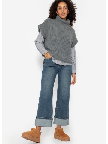 SASSYCLASSY Pullunder mit Turtleneck in Grau