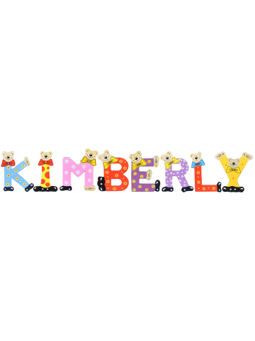 Playshoes Deko-Buchstaben "KIMBERLY" in bunt