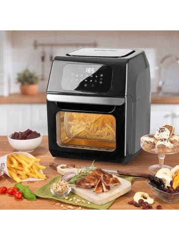 Gourmetmaxx Heißluft Fritteuse Friteuse Fritöse Edelstahl Air Fryer Backofen 12L