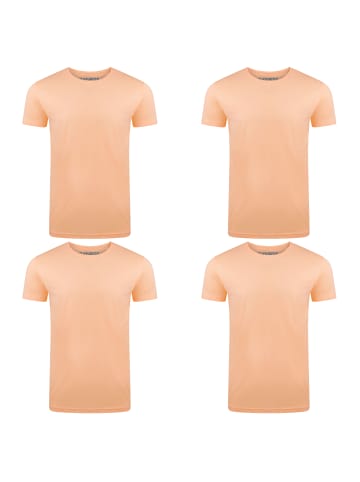 riverso  T-Shirt RIVAaron O-Neck 4er Pack in Orange