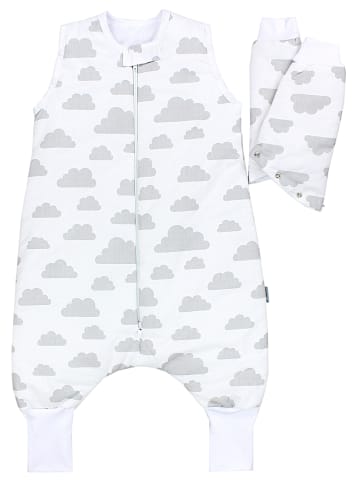 TupTam Winterschlafsack mit Armen Beinen in grau
