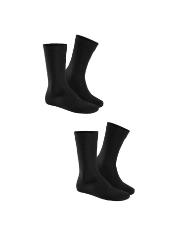 Hudson Socken Only 2-Pack langlebig in Black
