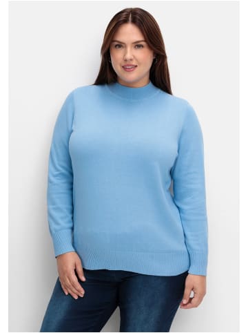 sheego Pullover in himmelblau