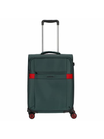 March15 Kober - 4-Rollen Kabinentrolley S 52 cm erw. USB in dark green