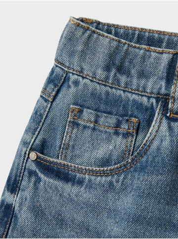 name it Wide Leg Jeans NKFBELLA SKATER XWIDE JEANS 3111-ZA in medium blue denim