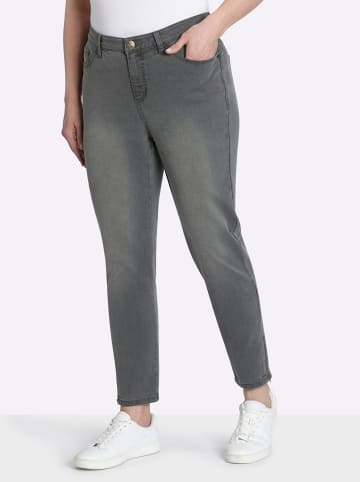 sheego Jeans in grey denim