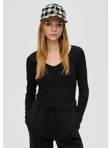 QS T-Shirt in 9999_schwarz