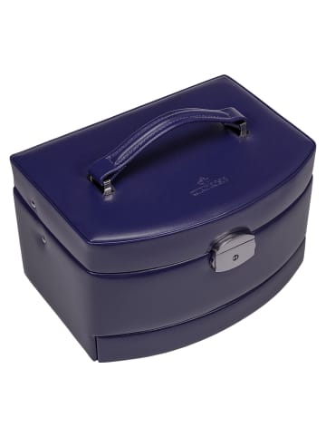 Windrose Merino Moda Schmuckkasten 22 cm in dunkelblau