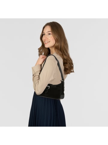 LIEBESKIND BERLIN Ren Schultertasche Leder 30 cm in black