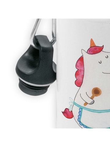 Mr. & Mrs. Panda Wasserflasche Einhorn Küche ohne Spruch in Weiß