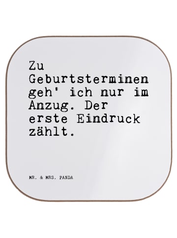 Mr. & Mrs. Panda Untersetzer für Gläser Zu Geburtsterminen geh' ... in Weiß