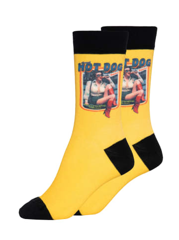 King Kerosin King Kerosin Socken Hot Dog in gelb