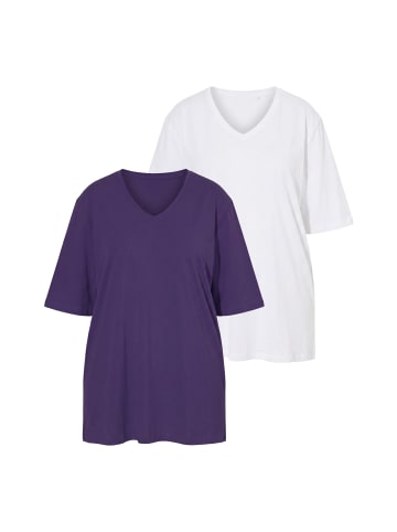 Ulla Popken Shirt in tiefes violett