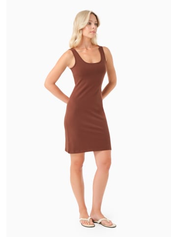 Organication Minikleid "DARRIA" in Kaffeebraun