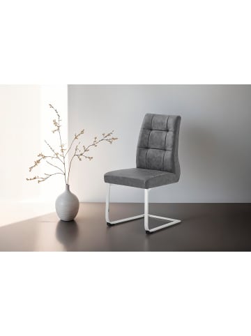 byLiving 2er-Set: Esszimmerstuhl Marlen-XXL in Anthrazit - 47 (B) x 62 (L) x 95,9 (H) cm