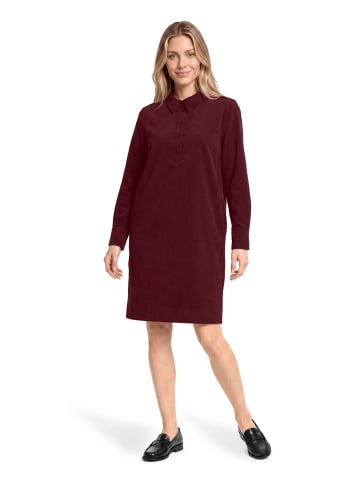 BETTY & CO Casual-Kleid mit Kragen in Fall Burgundy