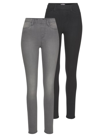 FLASHLIGHTS Jeansjeggings in black/grey