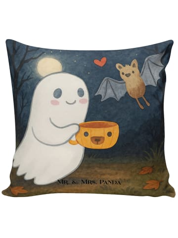 Mr. & Mrs. Panda Couchkissen Gespenst Kaffee Design ohne Spruch in Weiß