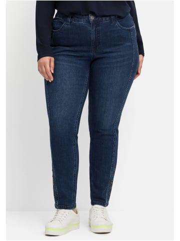 sheego Jeans in dark blue Denim