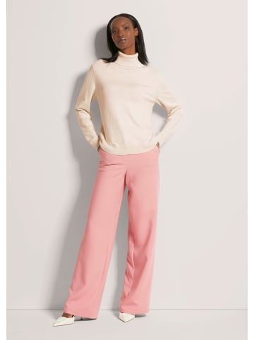 MADELEINE Schmaler Feinstrickpullover in perlweiß