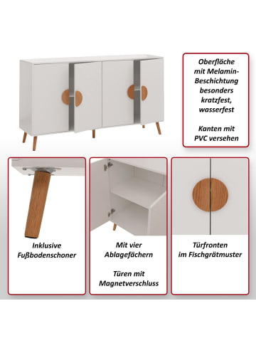 MCW Sideboard N89, Weiß