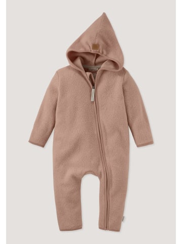 Hessnatur Fleece-Overall in helles terrakotta