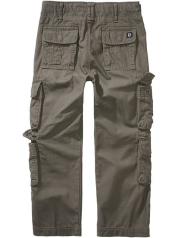Brandit Kinder Cargohose "Kids Pure Vintage Pants" in Grün