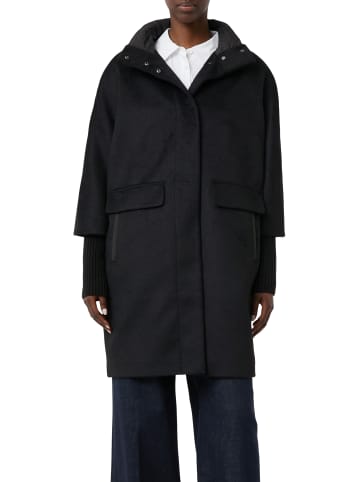 comma Mantel in schwarz