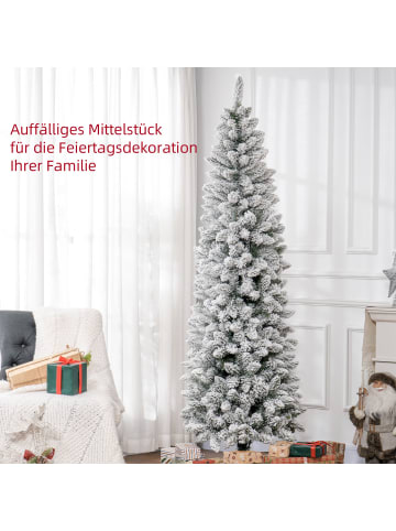 HOMCOM Weihnachtsbaum in Grün 65L x 65B x 183H cm