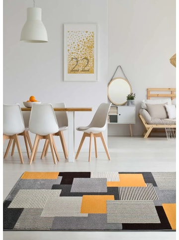 Atticgo Kurzflor-Teppich LEO in grau