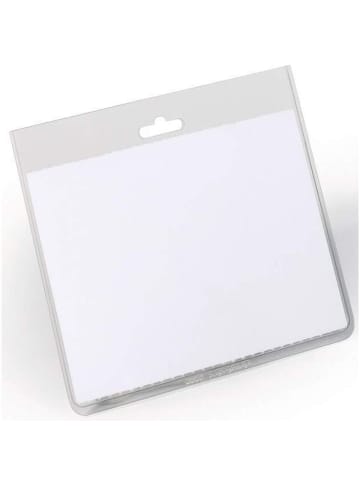 Durable Namensschilder 90x60mm Kunststoff transparent Packung mit 5 Stück