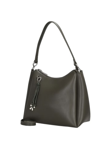 Seidenfelt Sandve Midi Hobo - Schultertasche 31 cm (black) in khaki