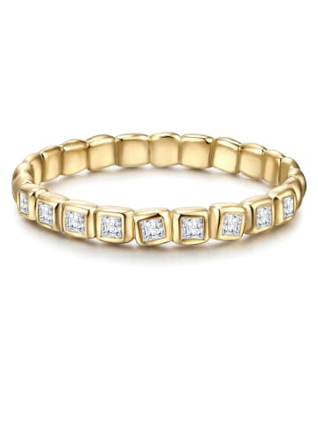 Glanzstücke München Ring aus Sterling Silber mit Zirkonia in gelbgold