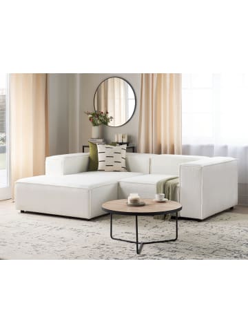 Beliani 2-tlg 2-Sitzer Sofa ARDAL in Weiß/Schwarz