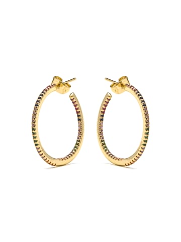 Luxenter Ohrringe Firmou mit 18 Karat Gelbgold-Finish – FIRMOU